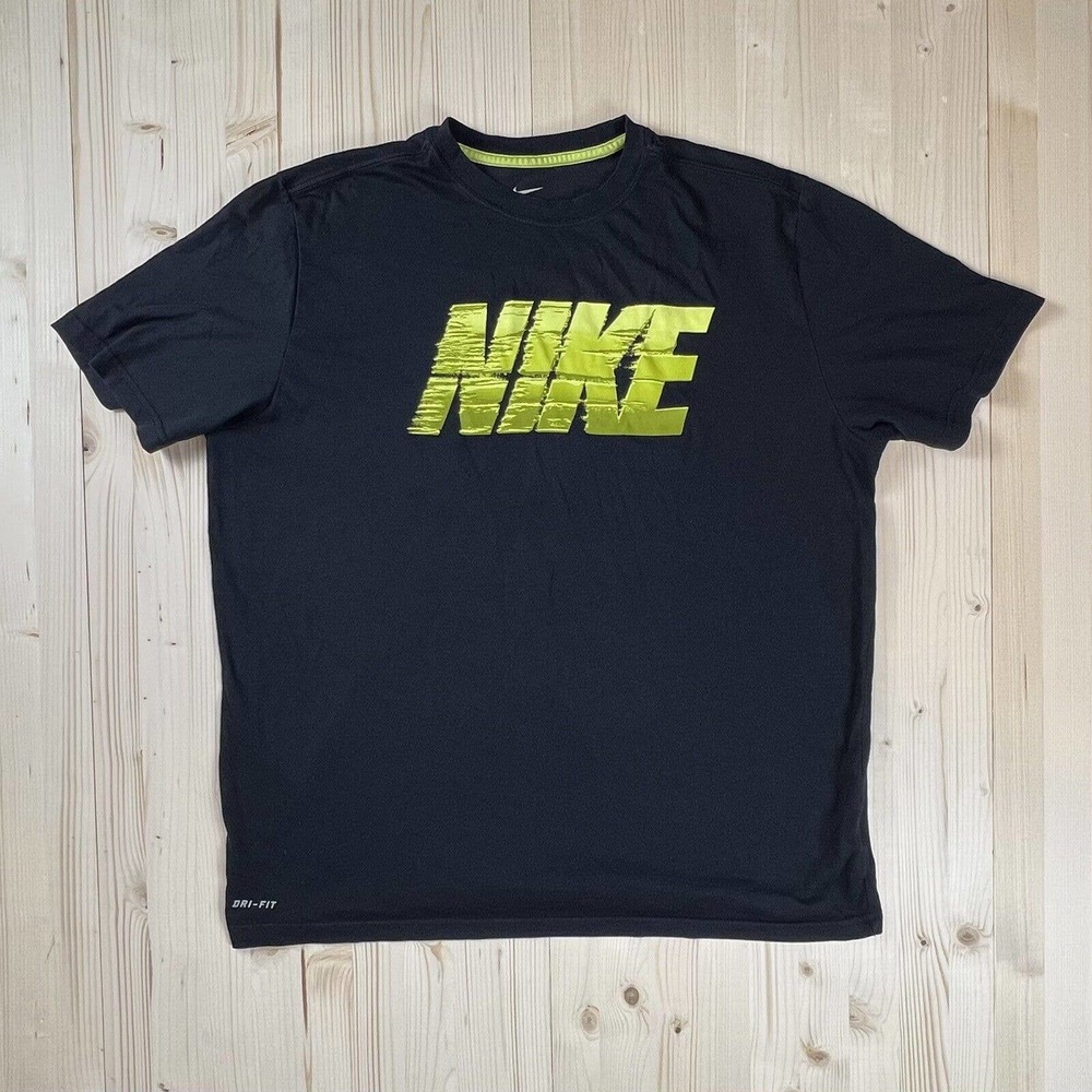 Nike Mens Black Dri-Fit Short Sleeve T- Shirt XL 619108